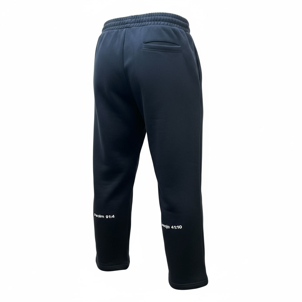 OPEN LEG JOGGER BLACK